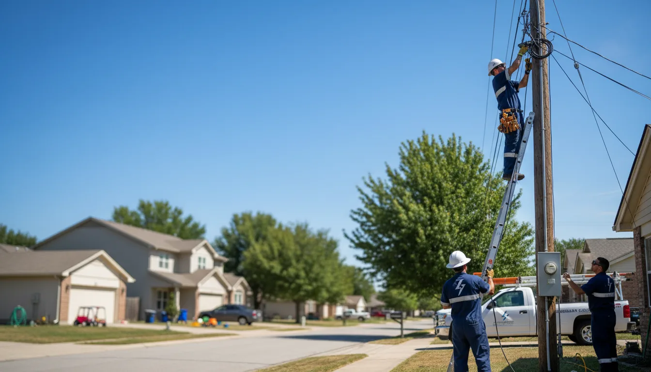 Residential electrician providing installation services in Garden Plain, KS